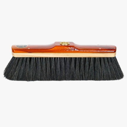 Stubenbesen Imola 28 cm aus teakfarbenem Buchenholz mit reinem Rosshaar – antistatische, gründliche Reinigung für glatte Böden.