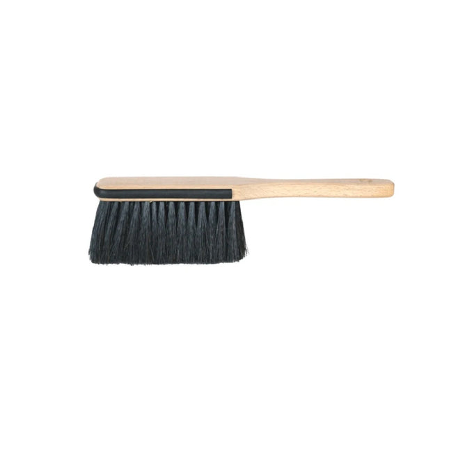 Exklusiver 30 cm Buchenholz‑Handfeger mit Ross‑Schweifhaar & Kantenschutz – sanft, präzise und ideal für feine Reinigung