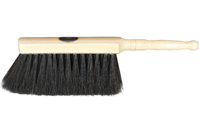 Handfeger Tradition 30 cm aus Buchenholz mit Ross‑Schweifhaar – staubbindend, schonend und ideal für Möbel, Parkett & empfindliche Böden.