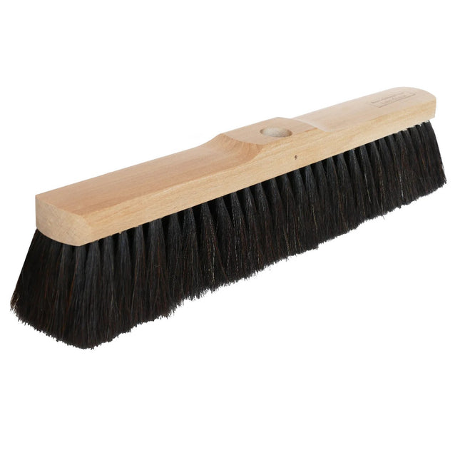 Saalbesen 40/60 cm mit staubbindenden Naturborsten & Stielloch – ideal für Innenbereiche, glatte Böden und feine Reinigung.