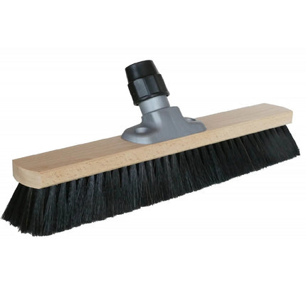 60 cm Saalbesen mit robusten Kunstborsten & Universalhalter – ideal für Innenbereiche, glatte Böden und gründliche Reinigung.