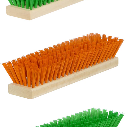 Ersatzbürsten-Set Fußabtreter – 3-teilig, Orange/Grün