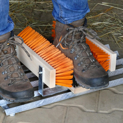 Hochwertiger Schuhreiniger mit Gitterrost und austauschbaren Bürsten – Fußabtreter außen