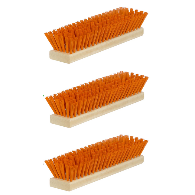 Ersatzbürsten-Set für Fußabtreter – 3-teilig, Orange