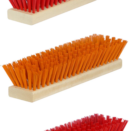 Ersatzbürsten-Set Fußabtreter – 3-teilig, Orange/Rot