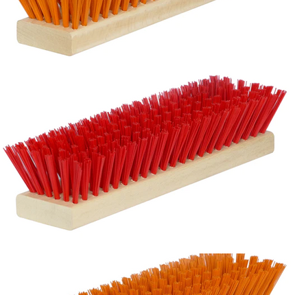 Ersatzbürsten-Set Fußabtreter – 3-teilig, Rot/Orange