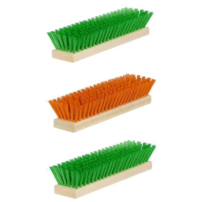 Ersatzbürsten Set für Schuhreiniger – passend für Fußabtreter Exklusiv & Schuhabstreifer Lite, DirtKing Pro/Lite/Mini - (Orange/Grün)