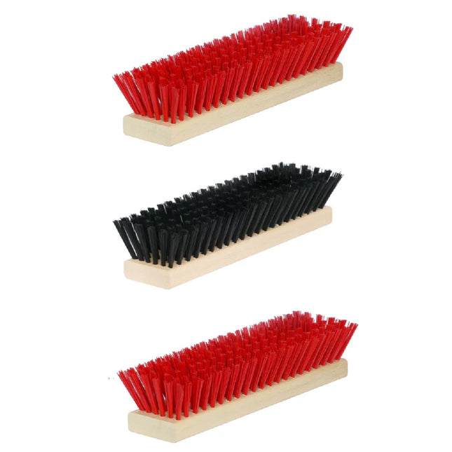 Ersatzbürsten Set für Schuhreiniger – passend für Fußabtreter Exklusiv & Schuhabstreifer Lite, DirtKing Pro/Lite - (Schwarz/Rot)