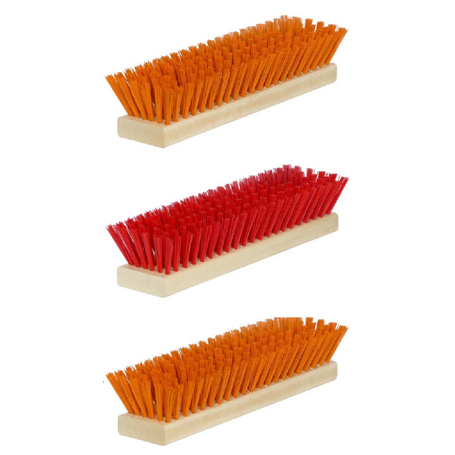 Ersatzbürsten Set für Schuhreiniger – passend für Fußabtreter Exklusiv & Schuhabstreifer Lite, DirtKing Pro/LiteMini - (Rot/Orange)