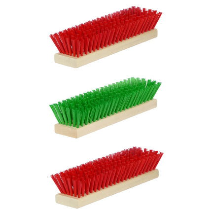 Ersatzbürsten Set für Schuhreiniger – passend für Fußabtreter Exklusiv, Schuhabstreifer Lite, DirtKing Pro/Lite/Mini - (Grün/Rot)