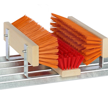 Fußabtreter Exklusiv – Rot & Orange | Wetterfester Schuhreiniger für außen | Made in Germany