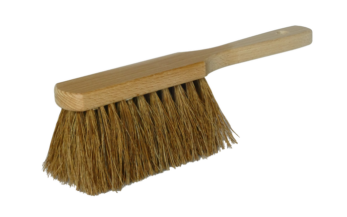 Handfeger Kokos mit Holzgriff – robuster Feger für groben Schmutz in Werkstatt und Industrie