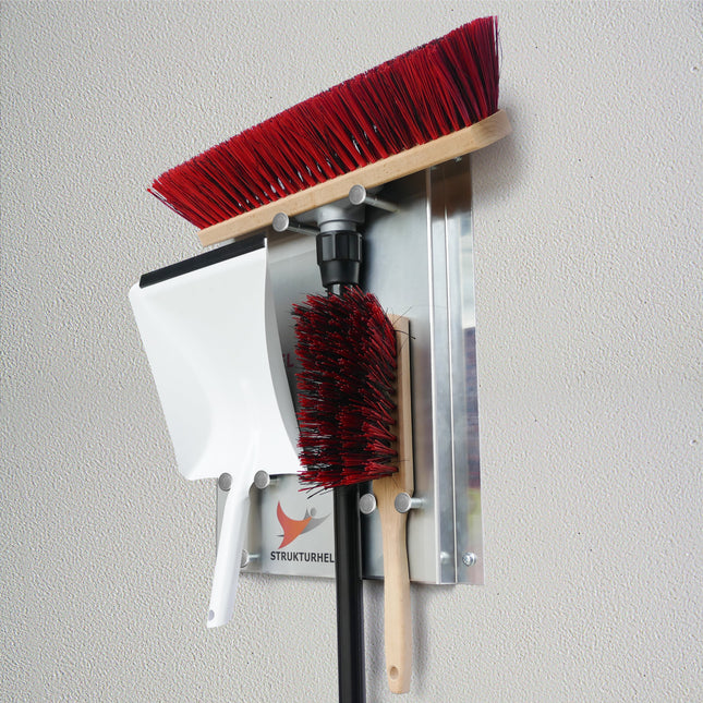 STRUKTURHELD® Industry Outdoor-Kehrset mit Wandhalterung – 5S
