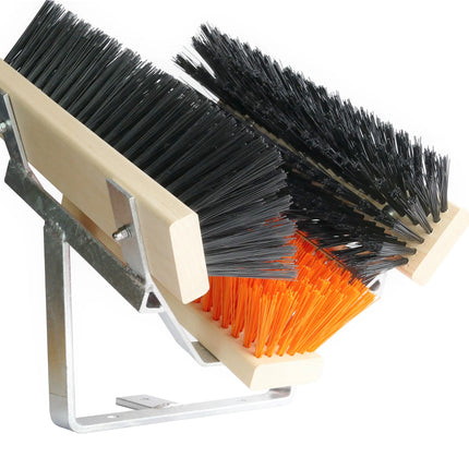 Schuhabstreifer Standard Orange/Schwarz – 30 cm, PET-Borsten & verzinktes Metall. Für Werkstatt & Hof. Made in Germany.