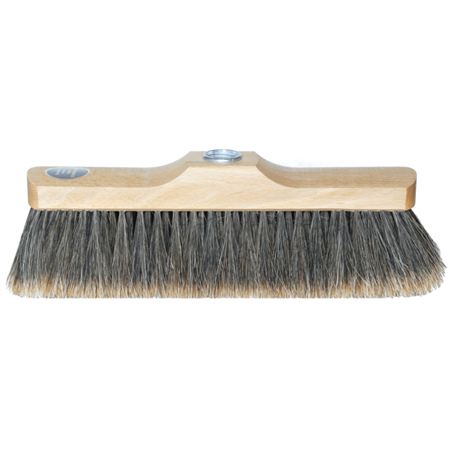 Stubenbesen mit Rosshaarborsten und Holzgriff – für glatte Böden wie Parkett, Laminat und Fliesen