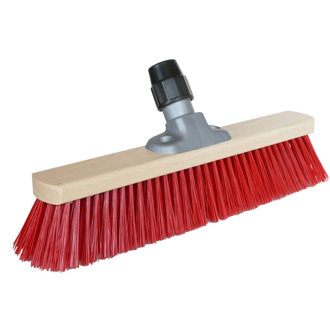 Straßenbesen Rot 60 cm – Elaston & Universalhalter Ø 24 mm