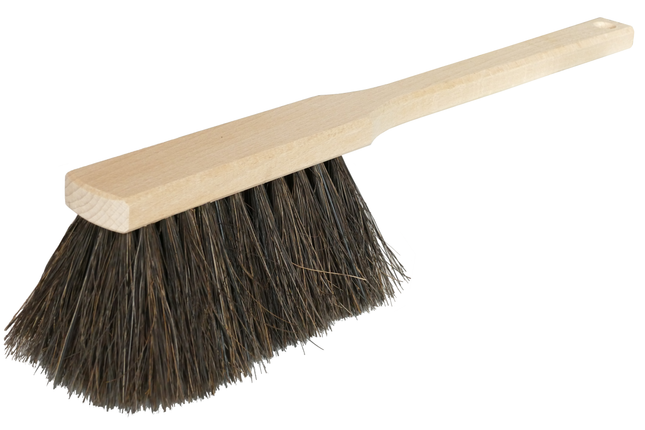 Industriehandfeger Arenga – langer Holzgriff für Werkstatt & Hof