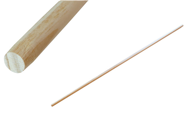 Profi-Holzstiel mit Konus & Fase – 140 cm für Besen & Geräte