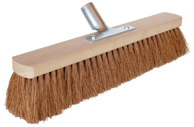 Saalbesen Kokos 40 cm – Naturborsten & Metallhalter Ø 24 mm
