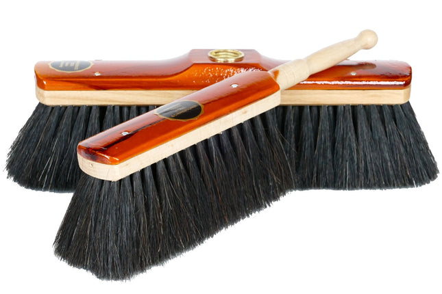 Stubenbesen-Set Imola mit Rosshaar – für Parkett, Laminat & Fliesen