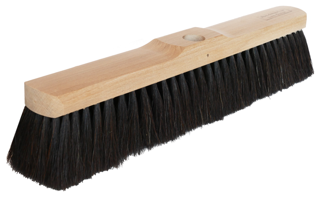 Saalbesen EXKLUSIV 60 cm – mit Stielloch. Für feinen Schmutz auf glatten Böden.