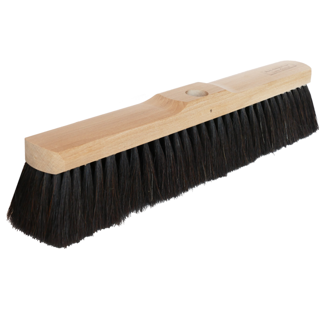 Saalbesen EXKLUSIV 60 cm – mit Stielloch. Für feinen Schmutz auf glatten Böden.