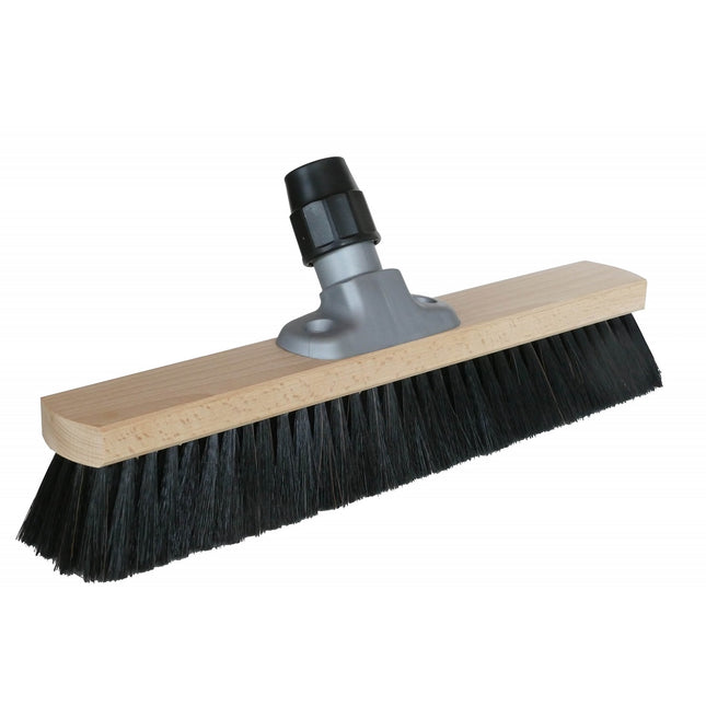 Saalbesen Standard 60 cm – mit Universalhalter. Für feinen Schmutz auf glatten Böden.