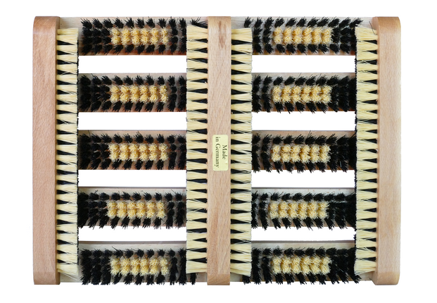 Schuhabstreifer aus Holz – Fußabtreter für außen & Eingang