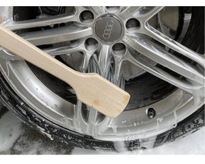 Autowasch- und Felgenbürsten mit zwei Bürstenköpfen für schonende Lackpflege und gründliche Felgenreinigung