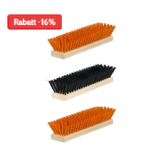 Schuhabtreter Bürsten-Set aus Buchenholz mit PET-Borsten – Seiten- und Bodenbürsten