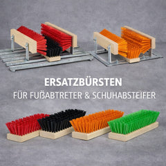 Schuhreiniger Ersatzbürsten im Set – passend für Fußabtreter Exklusiv, DirtKing Pro & Schuhabstreifer Lite