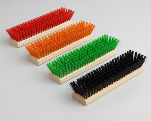 Ersatzbürsten-Set für Schuhabstreifer – rot, orange, grün & schwarz, passend für Gitterrost, Lite & Premium