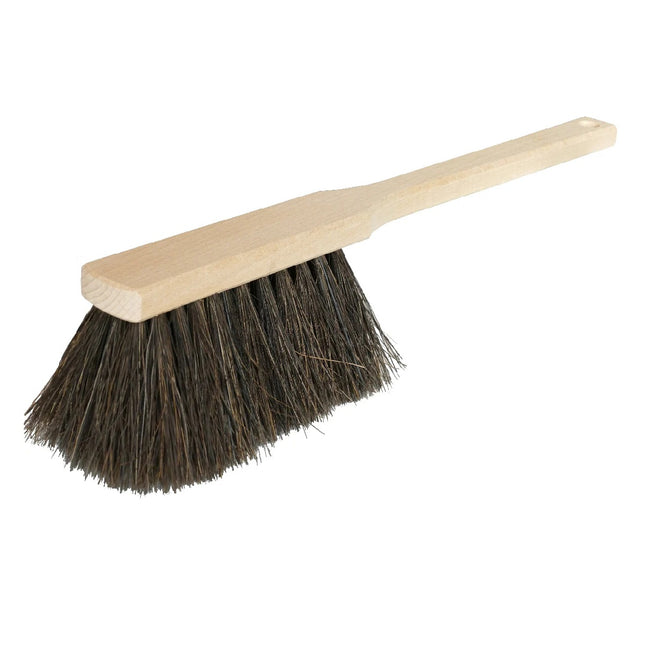 Langstielhandfeger Arenga 42 cm – robuste Naturborsten für groben Schmutz, Öl und Feuchtigkeit; langlebiger Buchenholzgriff Made in Germany.