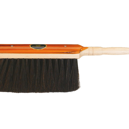 Handfeger Imola 30 cm aus Buchenholz mit reinem Ross‑Schweifhaar – antistatisch, staubbindend und ideal für Parkett, Laminat & Fliesen.