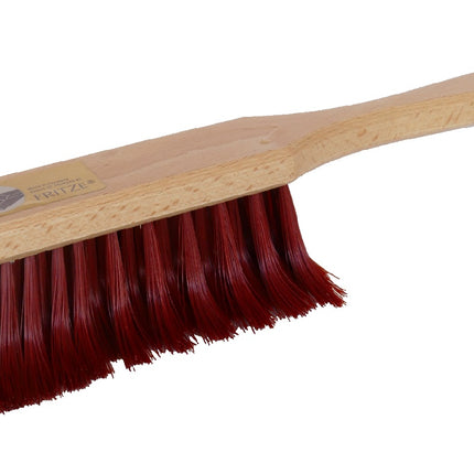 Krallenhandfeger 30 cm aus Buchenholz mit gebogenen Fusselschreck‑Borsten – tiefenreinigend für Teppiche, Polster, Fugen & Autositze.