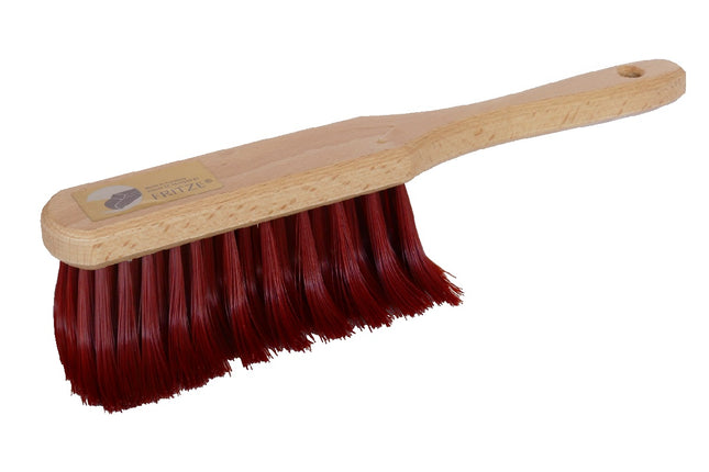 Krallenhandfeger 30 cm aus Buchenholz mit gebogenen Fusselschreck‑Borsten – tiefenreinigend für Teppiche, Polster, Fugen & Autositze.