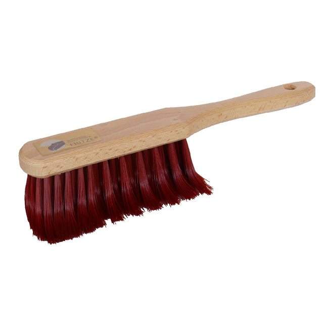 Krallenhandfeger 30 cm aus Buchenholz mit gebogenen Fusselschreck‑Borsten – tiefenreinigend für Teppiche, Polster, Fugen & Autositze.