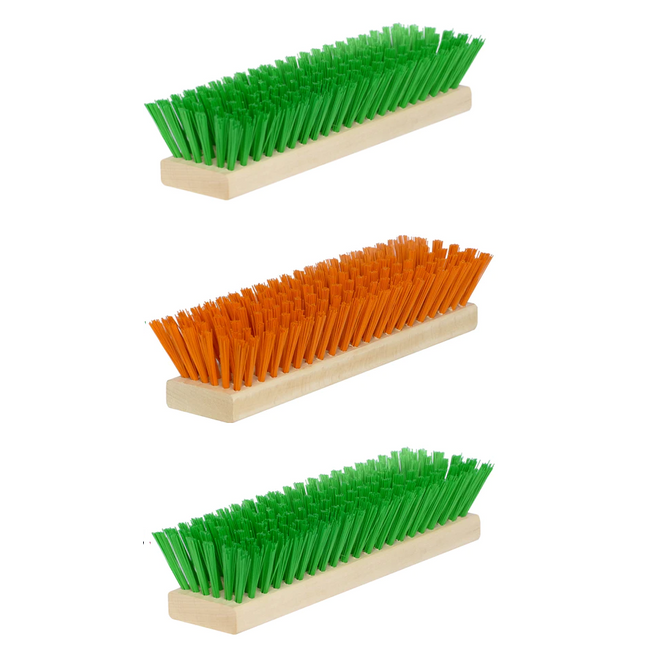 Ersatzbürsten-Set Fußabtreter – 3-teilig, Orange/Grün