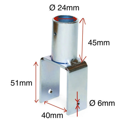 Linienbesen‑Halter verzinkt – stabil, rostfrei & langlebig