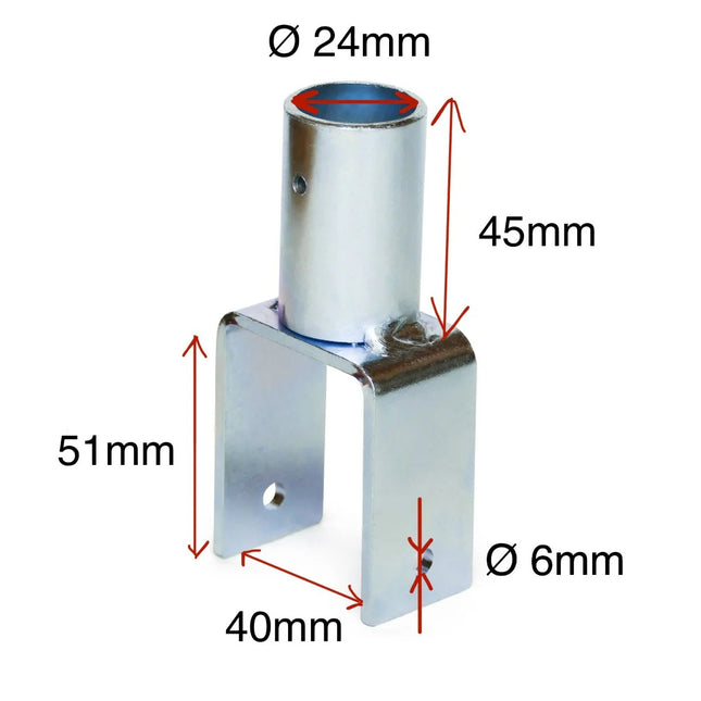 Linienbesen‑Halter verzinkt – stabil, rostfrei & langlebig