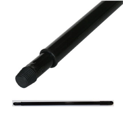 Teleskopstiel 85–140 cm aus pulverbeschichtetem Stahl, stufenlos verstellbar, robust und passend für Besen mit Innengewinde