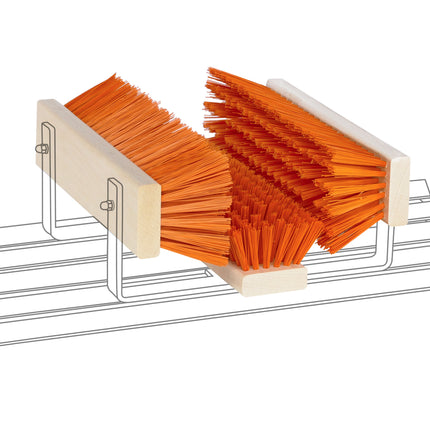 Bürsten Set Orange für Schuhreiniger - Fußabtreter Exklusiv und Schuhabstreifer Lite