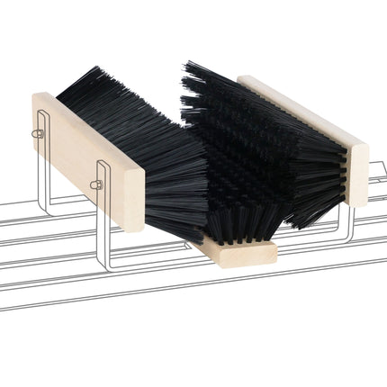 Bürsten Set Schwarz für Schuhreiniger - Fußabtreter Exklusiv und Schuhabstreifer Lite