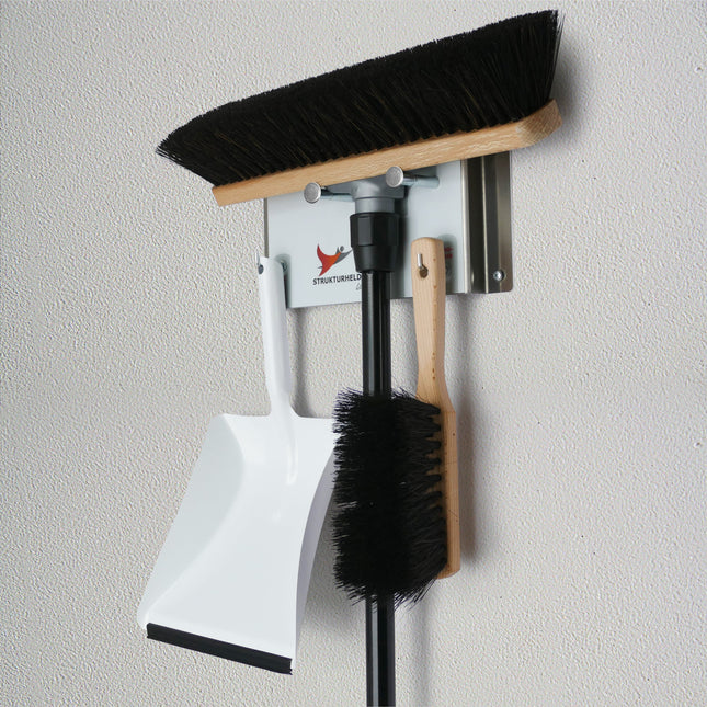 Besen-Set inkl. Wandhalterung - STRUKTURHELD® LITE WERKSTATT