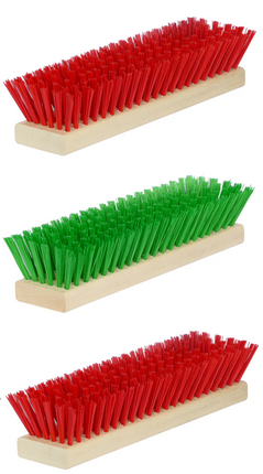 ürsten-Set Grün & Rot – Ersatz für Fußabtreter Exklusiv, DirtKing PRO/LITE & Schuhabstreifer Lite.