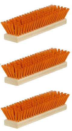 Ersatzbürsten-Set für Fußabtreter – 3-teilig, Orange