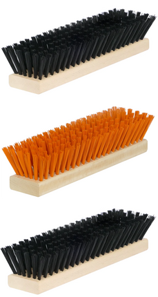 Ersatzbürsten-Set Fußabtreter – 3-teilig, Orange/Schwarz