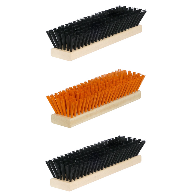 Ersatzbürsten-Set Fußabtreter – 3-teilig, Orange/Schwarz