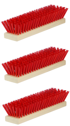 Ersatzbürsten-Set Fußabtreter – 3-teilig, Rot