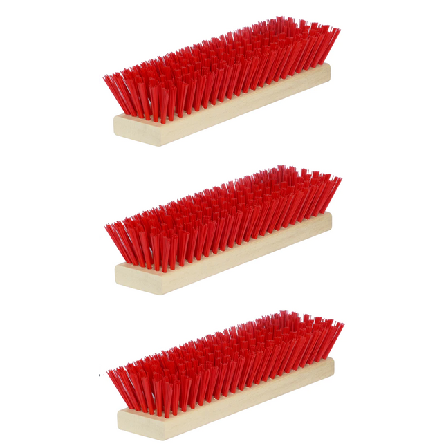 Ersatzbürsten-Set Fußabtreter – 3-teilig, Rot